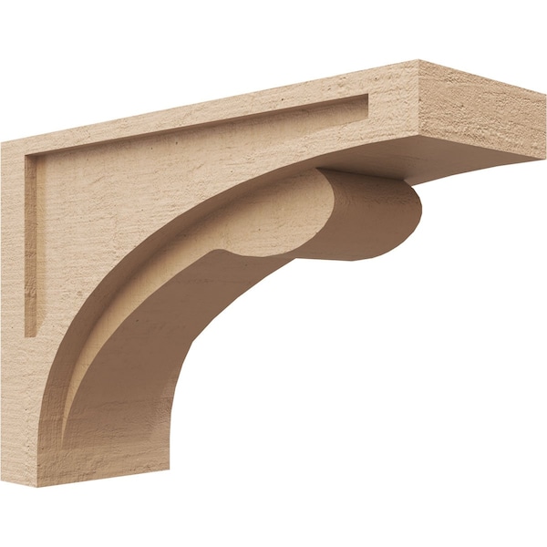 Ekena Millwork 6"W x 18"D x 12"H Classic Viola Rough Cedar Woodgrain TimberThane Corbel, Primed Tan CORUR06X18X12VIORCPR - main